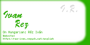 ivan rez business card